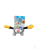 GiGwi Rock Zoo King Boxer Rabbit With Squeaker & Crinkle Paper Plush/Bungee Arm