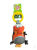 GiGwi Iron Grip Fox Plush Tug Toy with TPR Handle