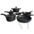 Westinghouse Set 6 Pieces Fry Pans Saucepans Casserole Marble Finish kw486-set